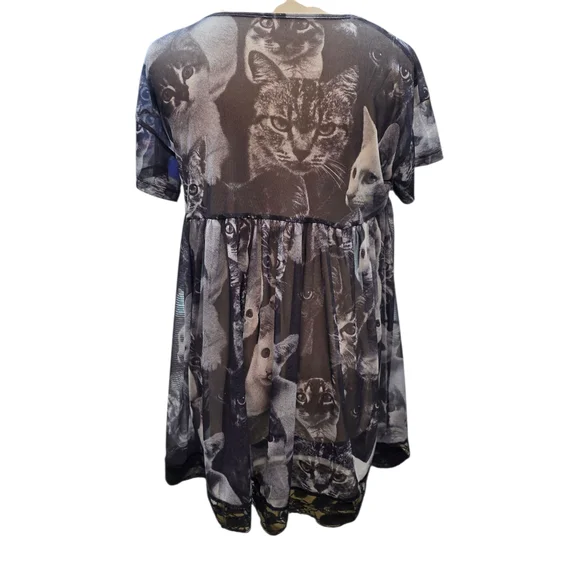 SHEIN* Cat Print Dress - Picture 4 of 4